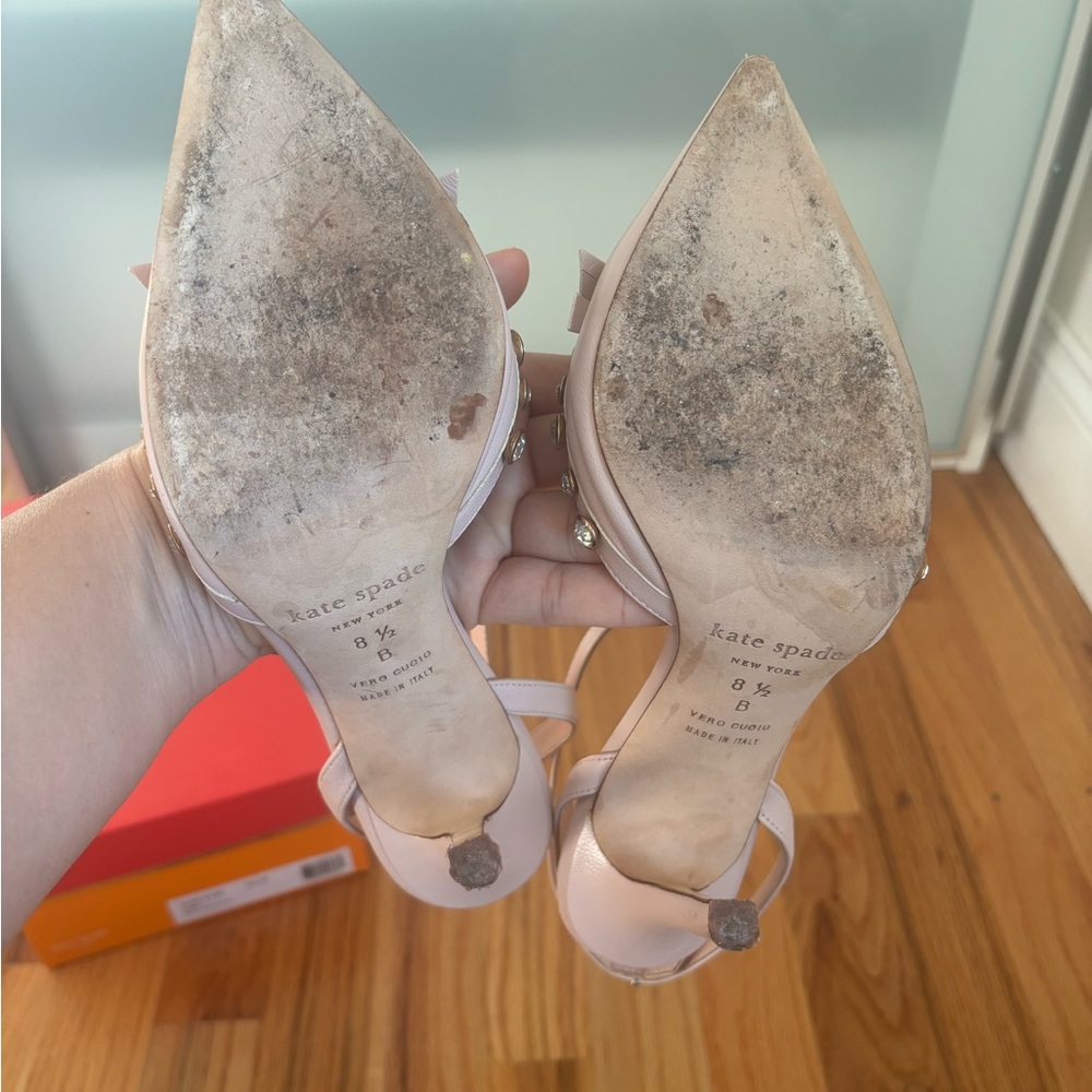Kate Spade Lydia Blush Studded Heels - Picture 4 of 4